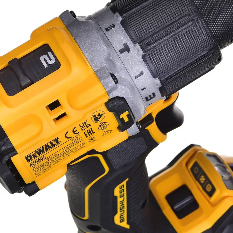 Perceuse à percussion 18V (2x5,0 Ah) en TSTAK - DEWALT DCD805P2T-QW